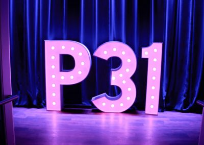 P31 lighted marquee sign