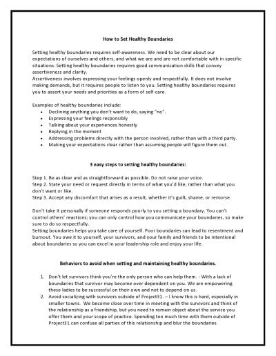 Sympathy, empathy, and boundaries document page 2