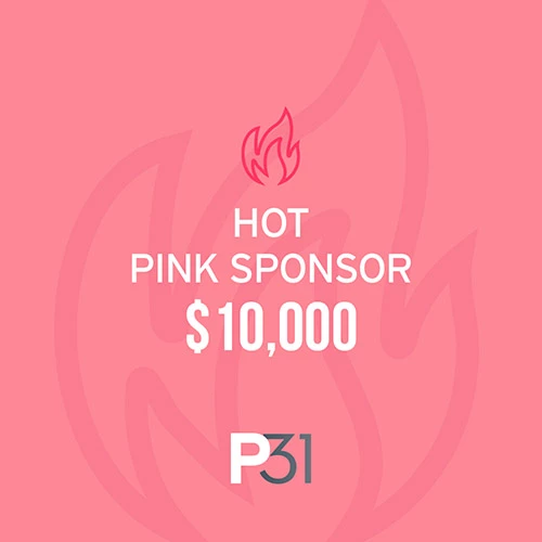 Hot pink sponsor ticket