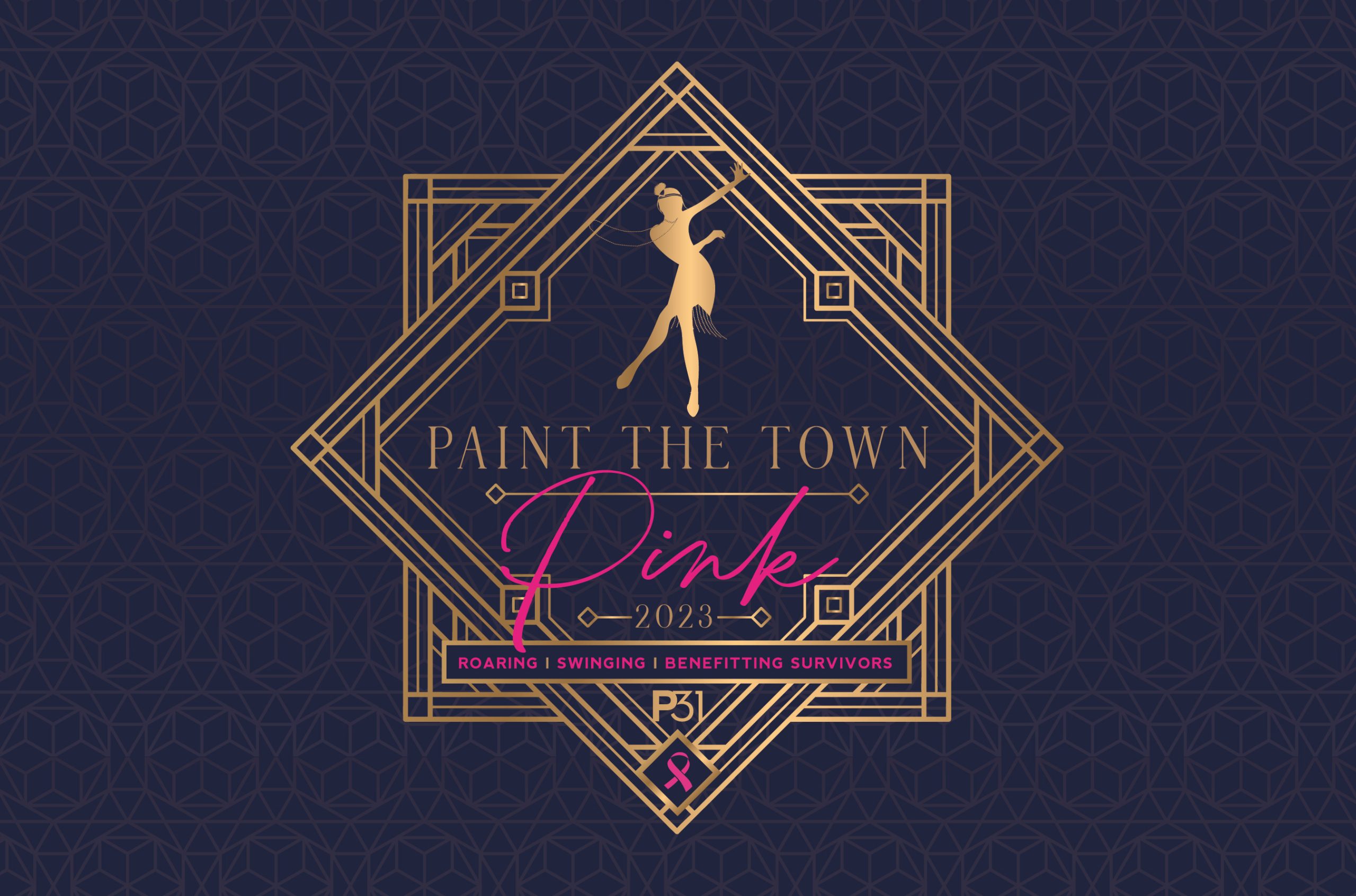 logo of paint the town pink 2023