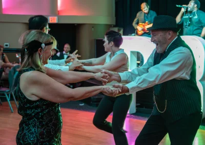 Man and woman dancing