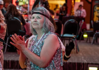 Woman clapping