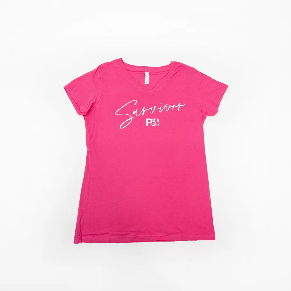Pink Survivor V-Neck